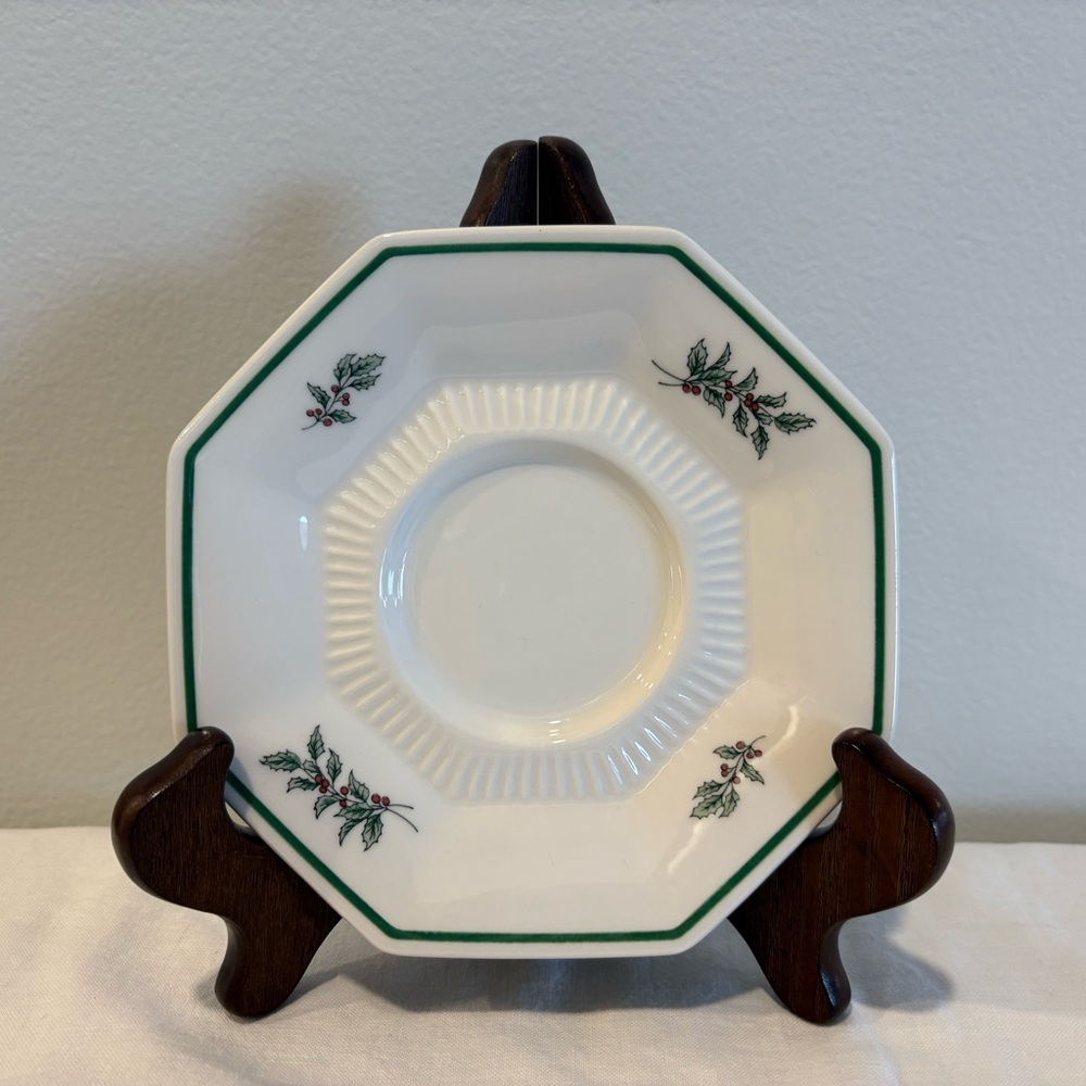 Nikko Christmastime Collection Octagonal Saucer Only Replacement Christmas Tree
